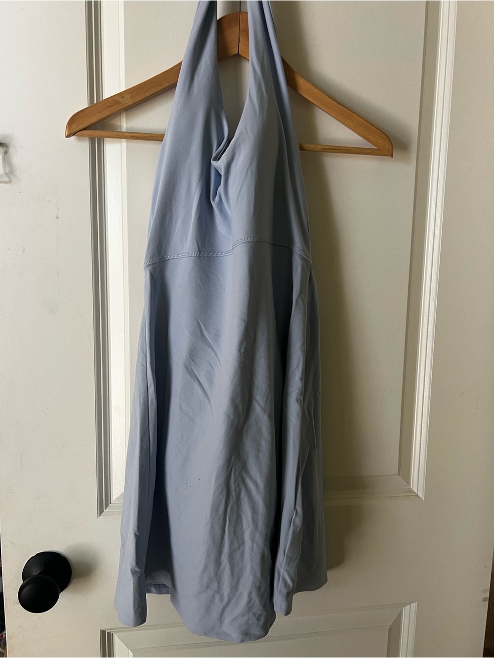 SPANX Light Blue Halter A-Line skort Dress